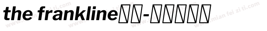 the frankline字体字体转换